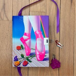 Lisa Frank Diary with Lock and Key “Ballet”